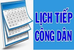 LỊCH TIẾP CÔNG DÂN ĐỊNH KỲ CỦA LÃNH ĐẠO TRƯỜNG