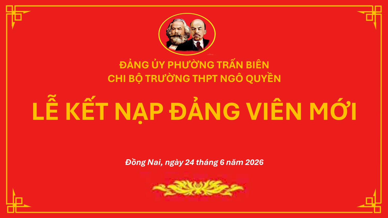 KẾT NẠP ĐẢNG VIÊN MỚI