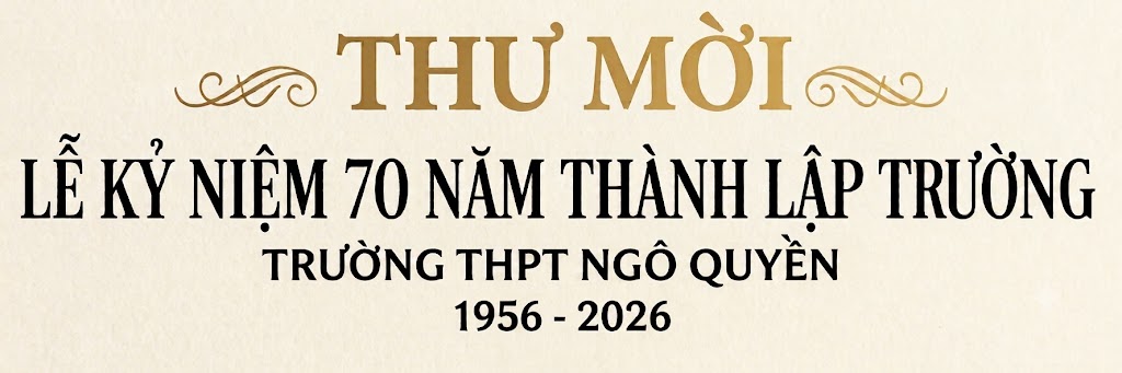 THƯ MỜI DỰ LỄ KỶ NIỆM 70 NĂM THÀNH LẬP TRƯỜNG