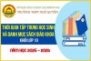 THÔNG BÁO THỜI GIAN TẬP TRUNG HỌC SINH VÀ DANH MỤC SGK LỚP 10 NĂM HỌC 2025 - 2026