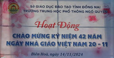 TẬP THỂ SƯ PHẠM TRƯỜNG THPT NGÔ QUYỀN HỘI THAO CHÀO MỪNG NGÀY HIẾN CHƯƠNG NHÀ GIÁO VIỆT NAM 20/11