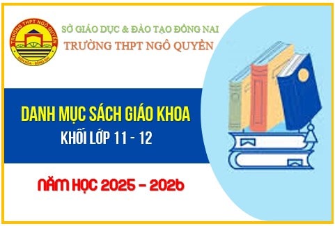 DANH MỤC SGK 11, 12 NĂM HỌC 2025 - 2026