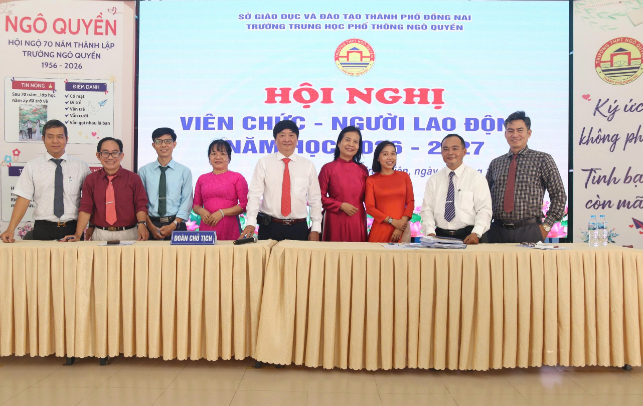 ĐẠI HỘI CÔNG NHÂN VIÊN CHỨC NĂM HỌC 2026-2027